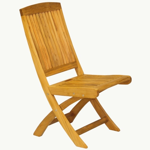 Braxton Folding Teak Side Chair