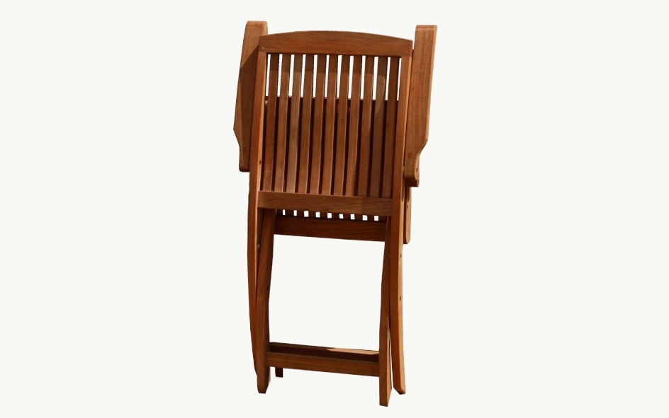 Braxton Folding Teak Arm Chair view 4