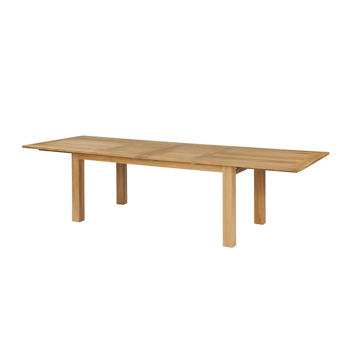 Hyannis 83"–118" Teak Extending Rectangular Dining Table