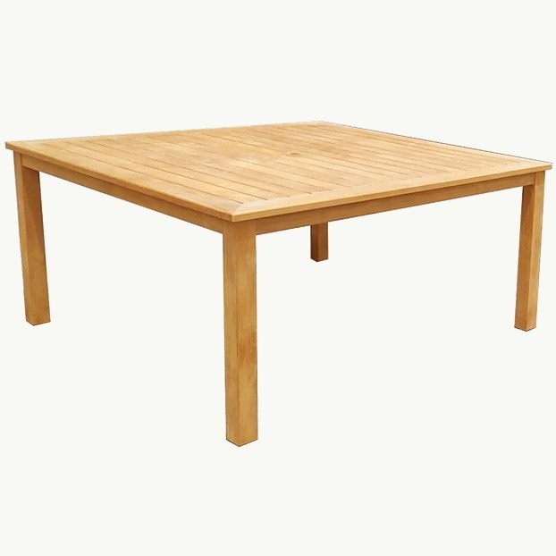 Newport 62" Teak Square Dining Table