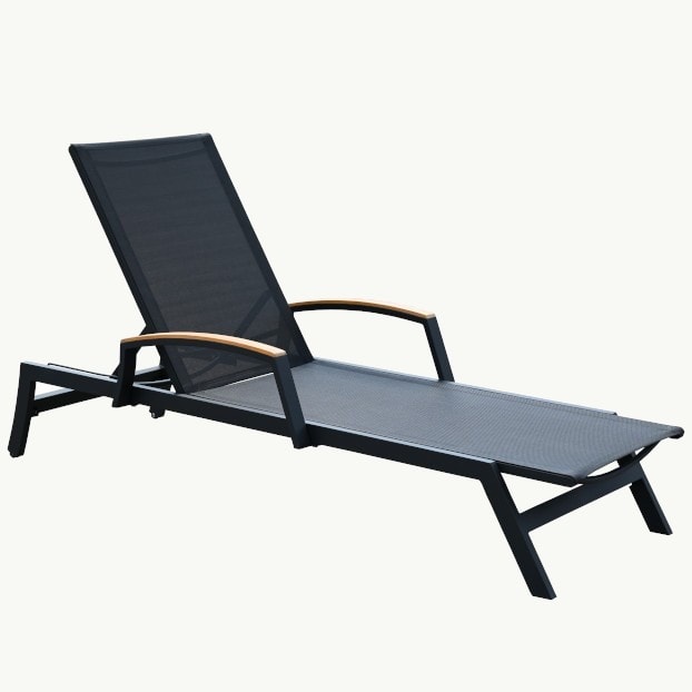 Tribeca Aluminum Stacking Chaise view 3