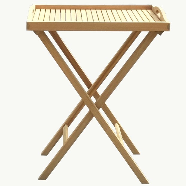 Teak Serving Tray Stand