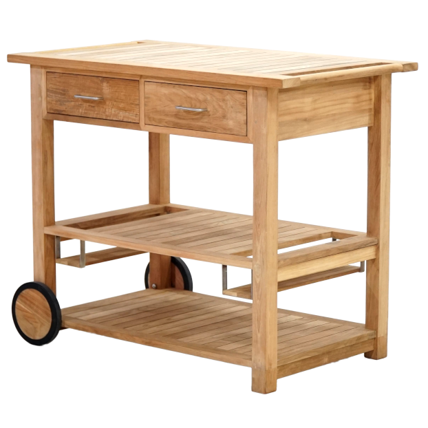Teak Bar Cart